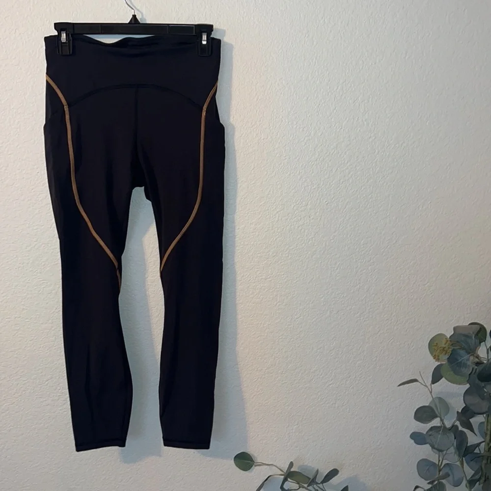 Lululemon power thru high rise color seam tights